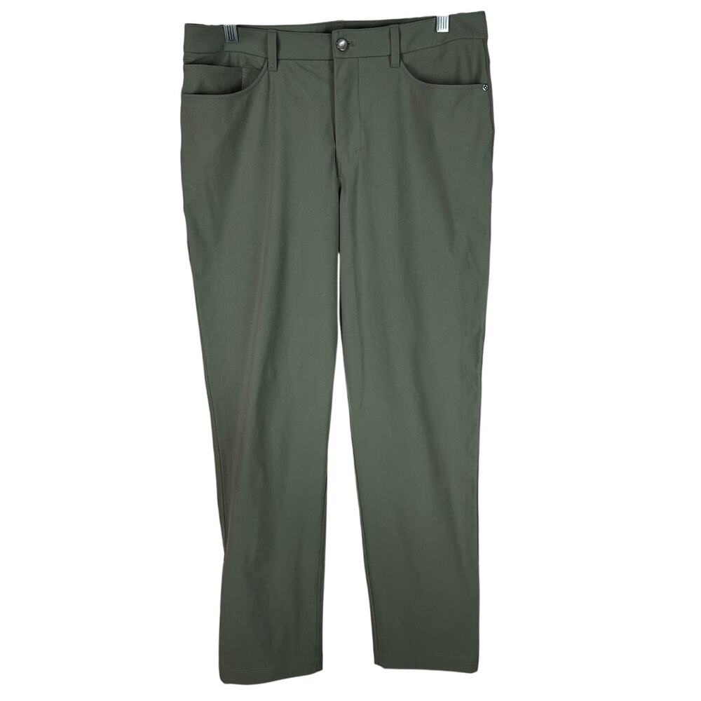 Lululemon ABC Classic-Fit Pant Warpstreme Army Green Men's Size 33 x 31 EUC